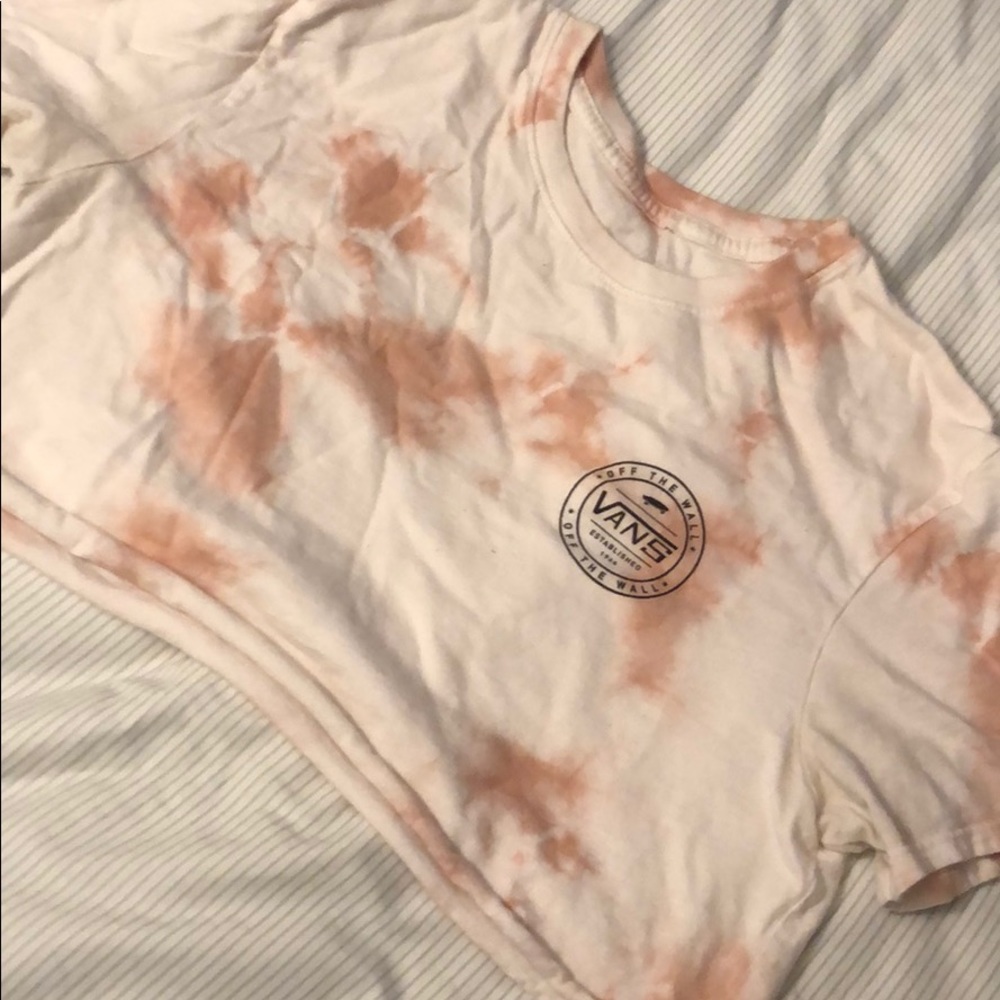 Cropped Pink vans tie dye